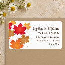 Search for autumn foliage return address labels Fall