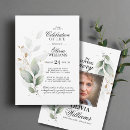 Search for celebration of life party invitations Botanical