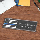 Search for police name plates Thin blue line