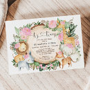 Recherche de jungle baby girl shower invitations Safari