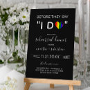 Search for hearts rehearsal dinner invitations Black