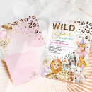 Search for leopard print invitations Wild one