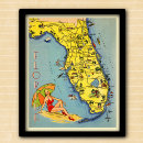 Search for 1950s advertising posters Florida