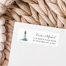 Search for coastal lighthouse return address labels Beach