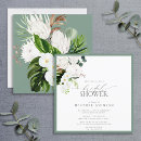 Search for white orchid bridal shower invitations Tropical