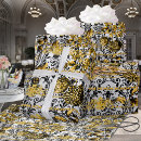 Search for silver gold wrapping paper Floral