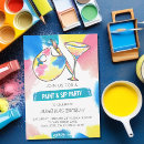 Search for sip and paint birthday invitations Wine paint party