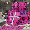 Search for snakeskin wrapping paper Pink