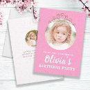 Search for girls princess second birthday invitations For kids