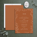 Recherche de orangerie mariage invitations Orange brulé