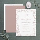 Search for rustic rose wedding invitations Minimal