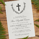 Search for christian cross funeral invitations Elegant
