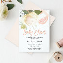 Search for peony baby shower invitations Watercolor