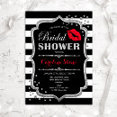 Search for black and silver bridal shower invitations For her