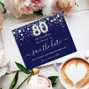 Search for 80th save date postcards Elegant
