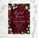 Search for marsala bridal shower invitations Elegant
