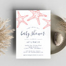 Recherche de coral baby shower invitations Étoile