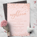 Search for faux rose gold invitations Pink