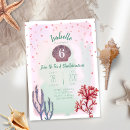 Search for coral birthday invitations Ocean