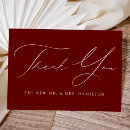 Search for burgundy wedding thank you cards Simple
