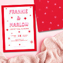 Search for bold invitations bright pink and red