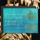 Search for gold palm tree invitations Teal