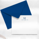 Search for monogram 4x5 invitations navy blue