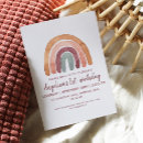 Search for boho rainbow 1st birthday invitations Pink
