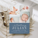 Search for blue birth announcement cards Multi photo