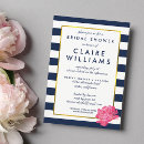 Search for stripe bridal shower invitations Classic