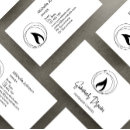Search for candles business cards Black and white