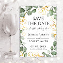 Recherche de green leaves invitations Watercolor