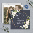 Search for navy blue and copper invitations For her