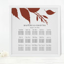 Search for rustic wedding seating charts Burnt orange