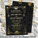 Recherche de années 20 mariage invitations Glamour