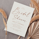 Search for rose gold bridal shower invitations Typography
