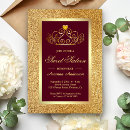 Search for burgundy sweet 16 invitations Sparkle