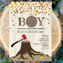 Search for autumn baby boy shower invitations Woodland