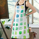 Search for blue abstract pattern aprons Trendy