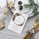 Search for winter wreath wedding invitations White