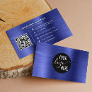 Search for metallic blue business cards Professional