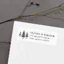 Search for rustic tree wedding return address labels Evergreen