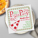 Search for box square invitations Pizza party