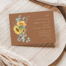 Search for boho sunflowers wedding invitations Eucalyptus greenery