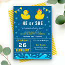 Search for duck gender reveal invitations He or she