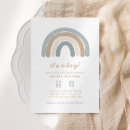 Recherche de boho rainbow baby shower invitations Bleu