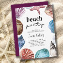 Search for seashell invitations Watercolor