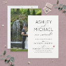 Search for just married wedding invitations Modern