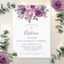 Recherche de purple christening invitations Moderne