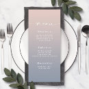Recherche de blush pink wedding menus Simple